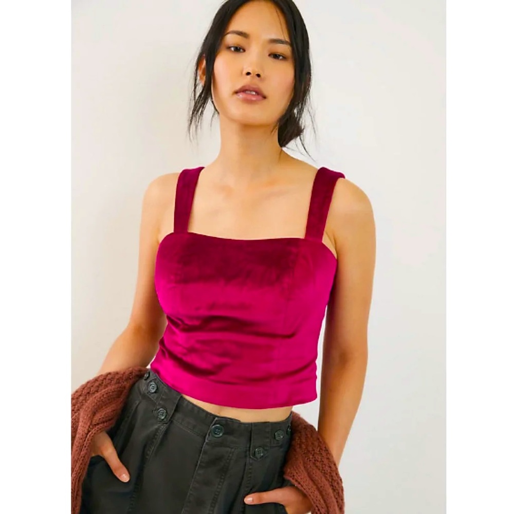 Anthropologie Maeve Velvet Tank | Size 6
